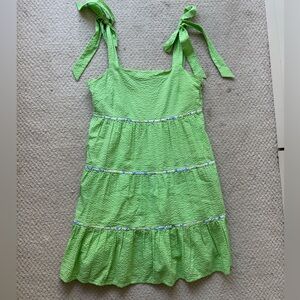 Roller Rabbit Woman’s Roller searsucker Cece Dress
Color- Matcha 
Size Small